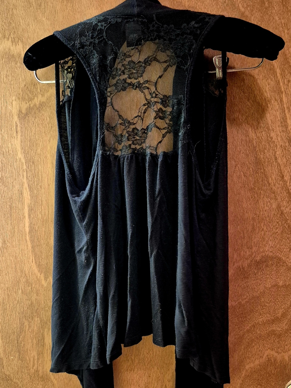 Rue21 Black Lace Sleeveless Duster - Picture 3 of 5